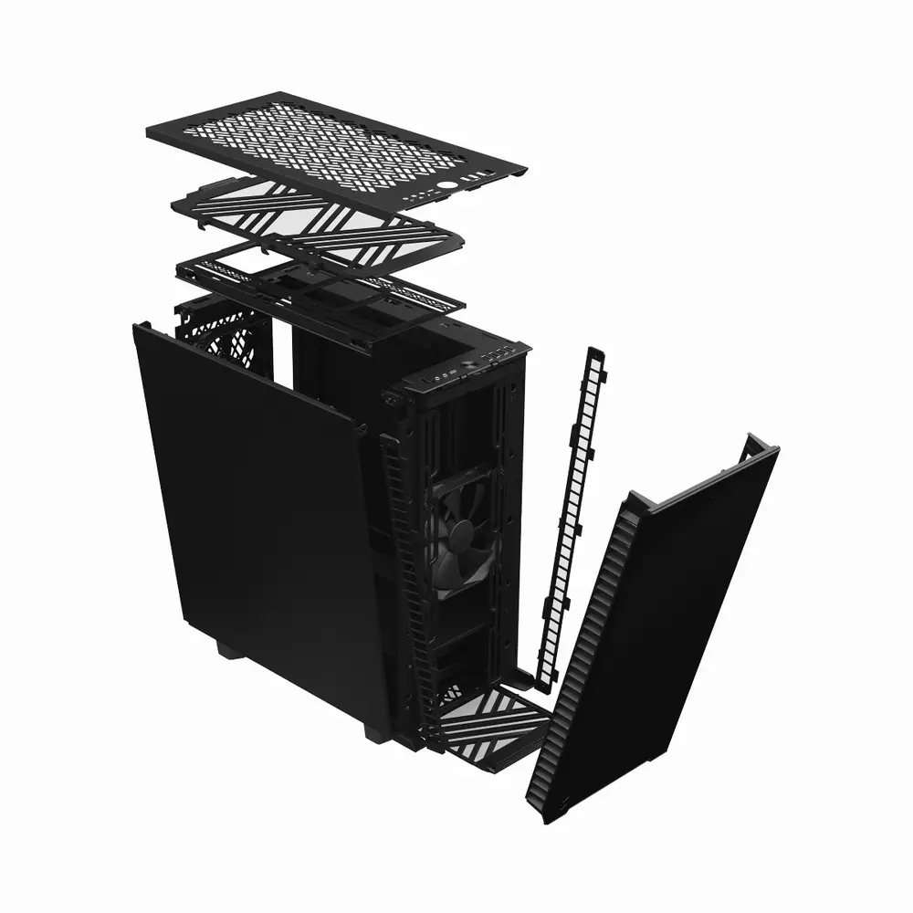 Кутия Fractal Define 7 Compact Black ATX Case - FD-C-DEF7C-01