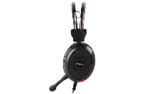 Слушалки A4TECH HS-30i, 3.5мм стерео жак, Черен