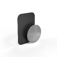 Метална плочка за магнитна стойка HAMA Magnet, Черен/Сребрист