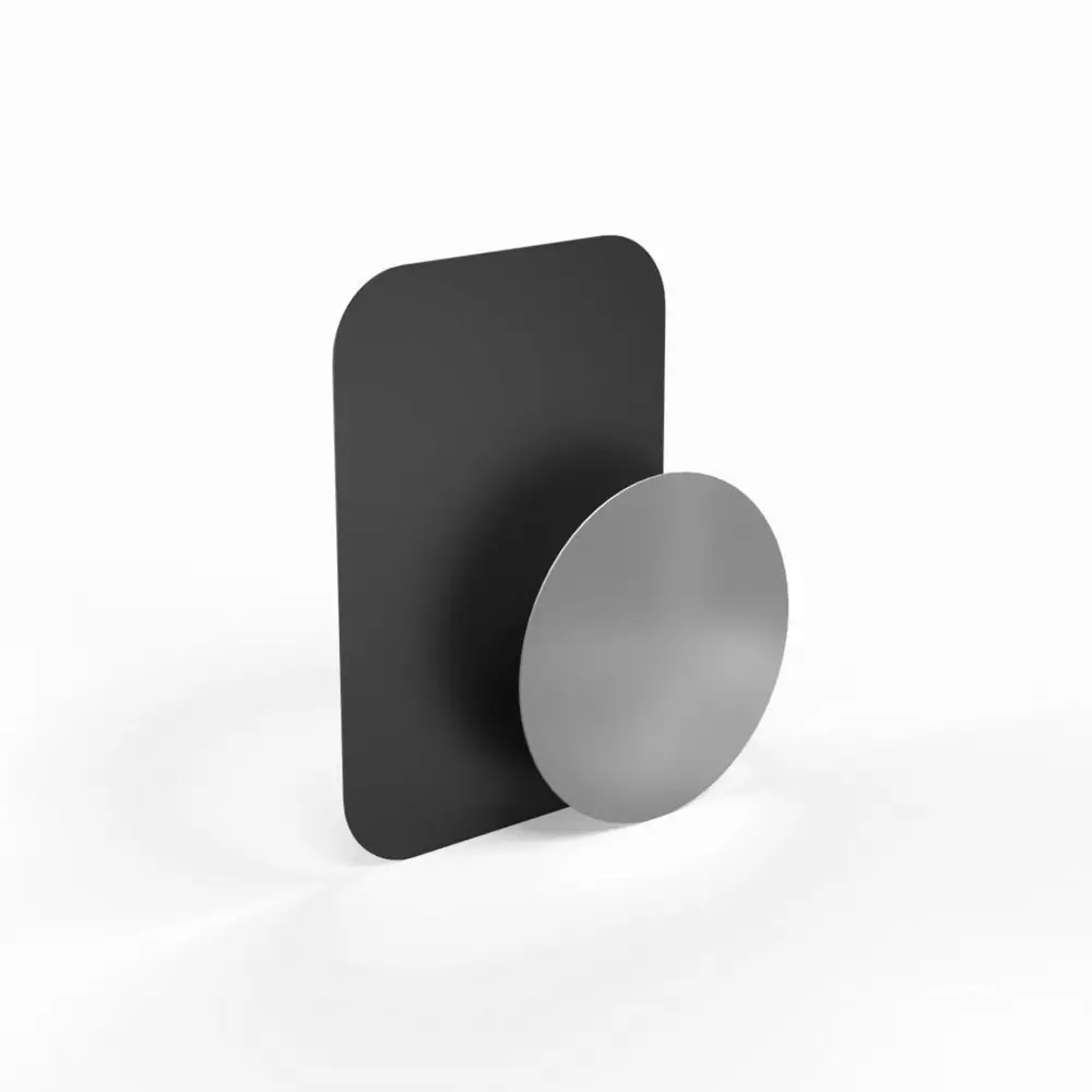 Метална плочка за магнитна стойка HAMA Magnet, Черен/Сребрист
