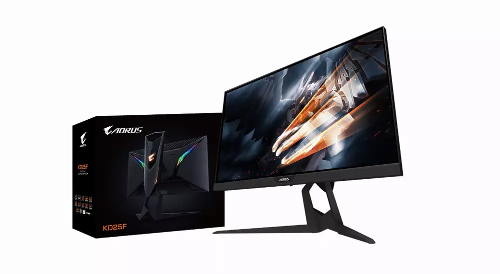 Монитор Gigabyte 24.5" KD25F-EK, FullHD (1920x1080), TN, 240Hz, 0.5ms, FreeSync, G-Sync