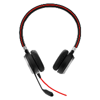 Слушалки Jabra Evolve 40 Stereo Unified Communication Optimized, Микрофон, Черни 