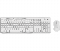 Kомплект безжични клавиатура с мишка Logitech MK295 Silent, Бял