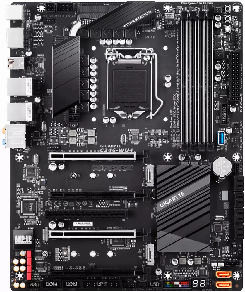 Дънна платка GIGABYTE C246-WU4, Intel C246