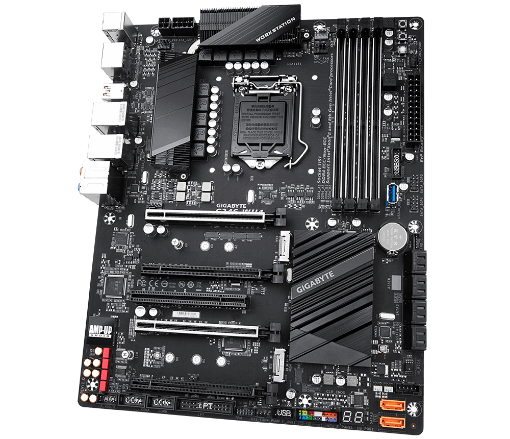 Дънна платка GIGABYTE C246-WU4, Intel C246
