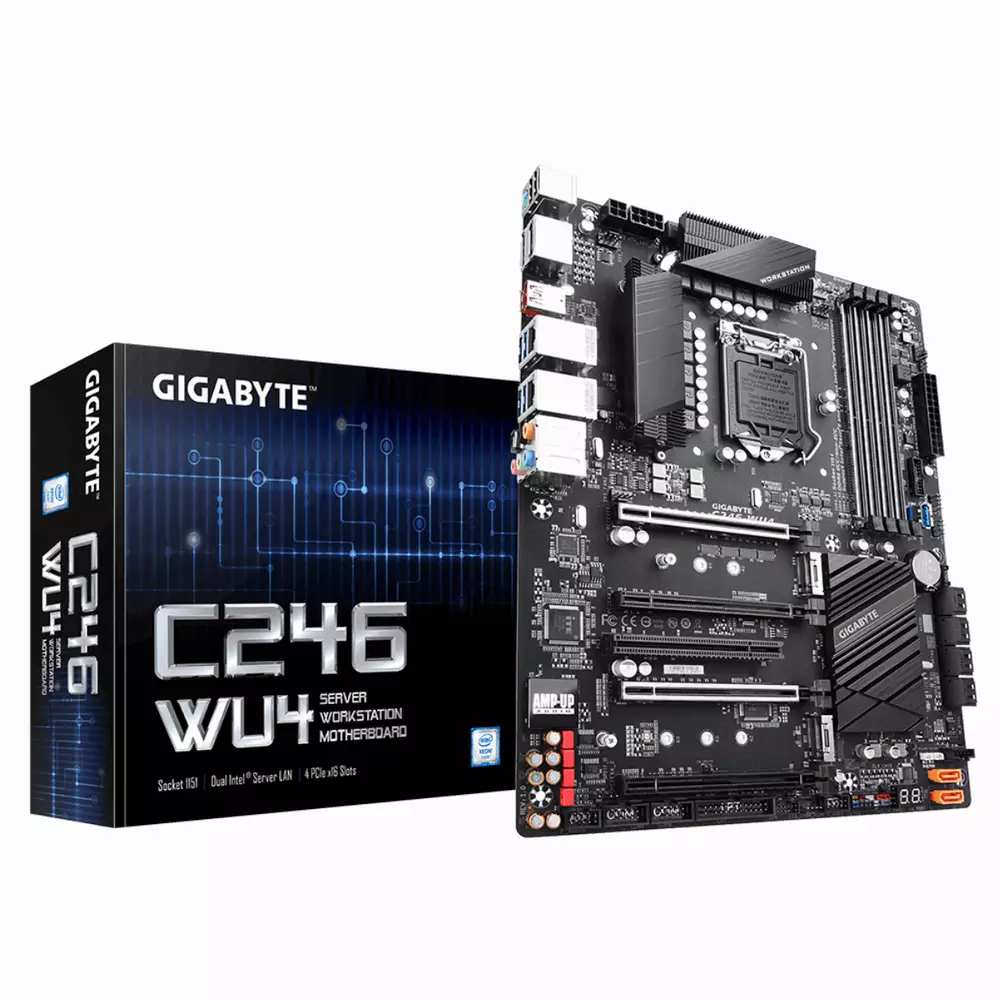Дънна платка GIGABYTE C246-WU4, Intel C246