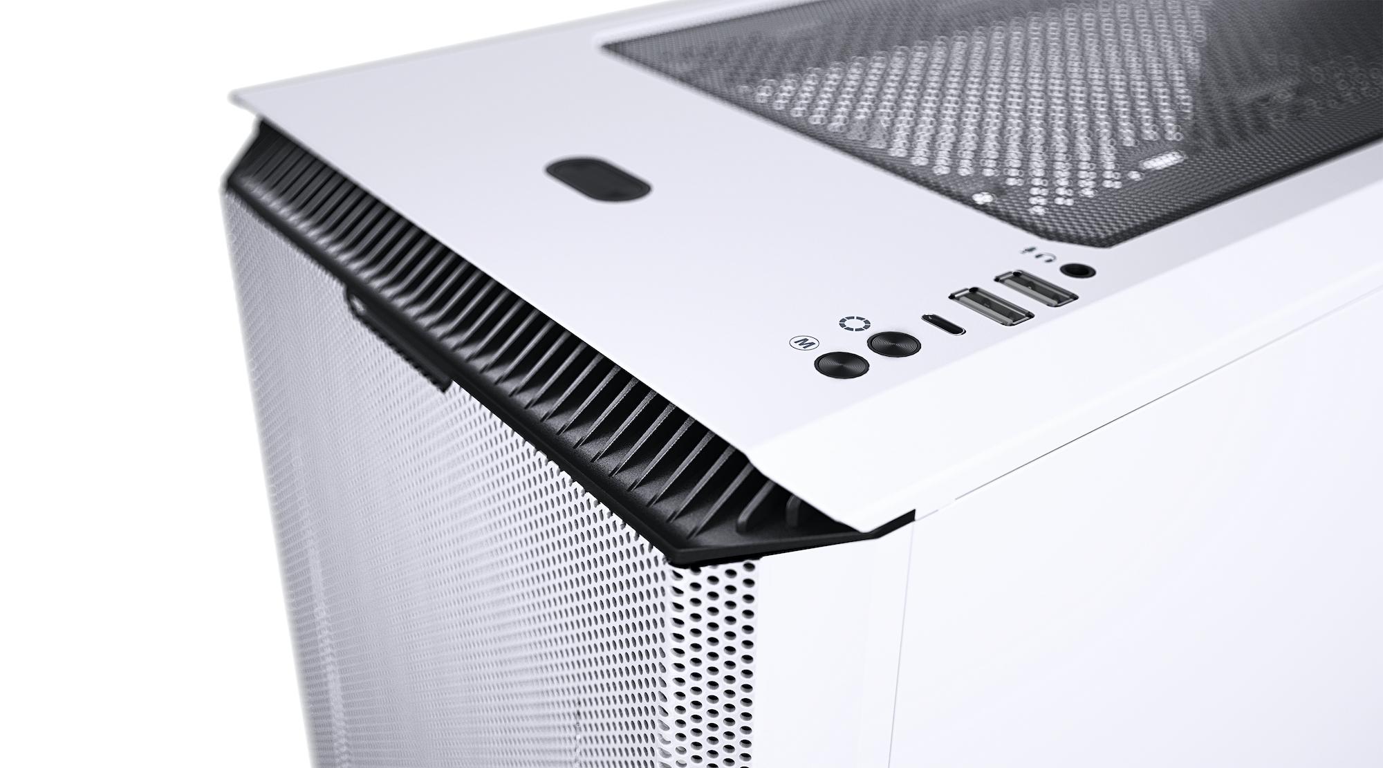 Кутия Phanteks P500A TG DRGB Mid-tower, Бяла