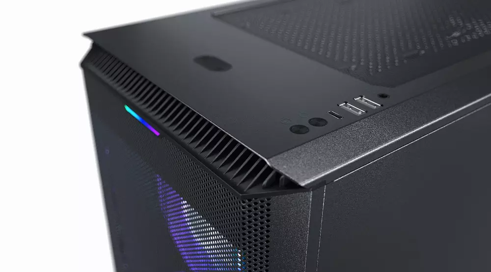 Кутия Phanteks P500A TG DRGB Mid-tower, Черен