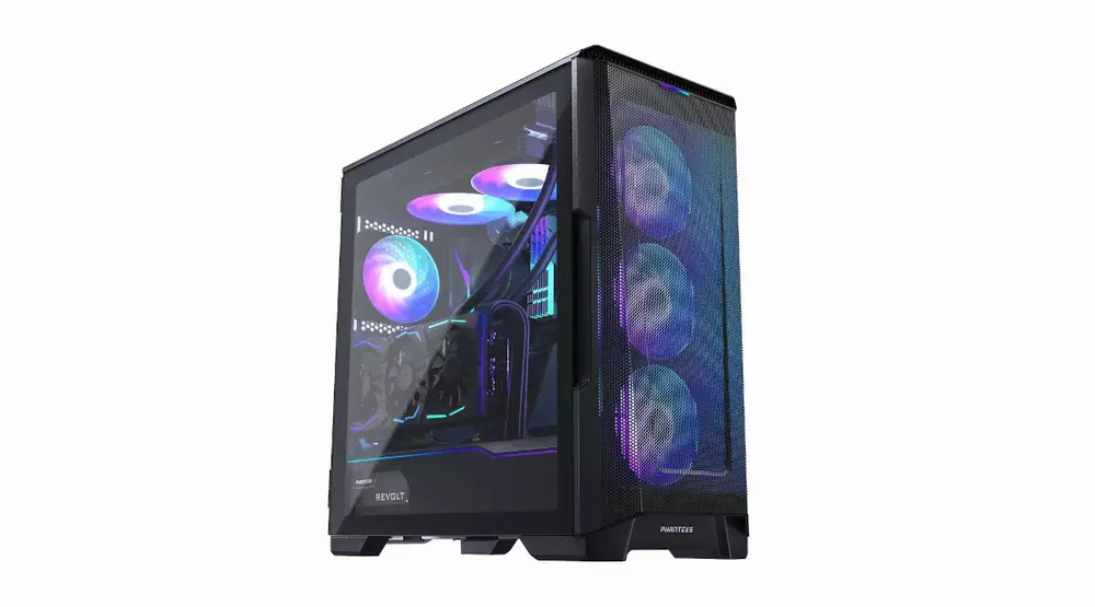 Кутия Phanteks P500A TG DRGB Mid-tower, Черен