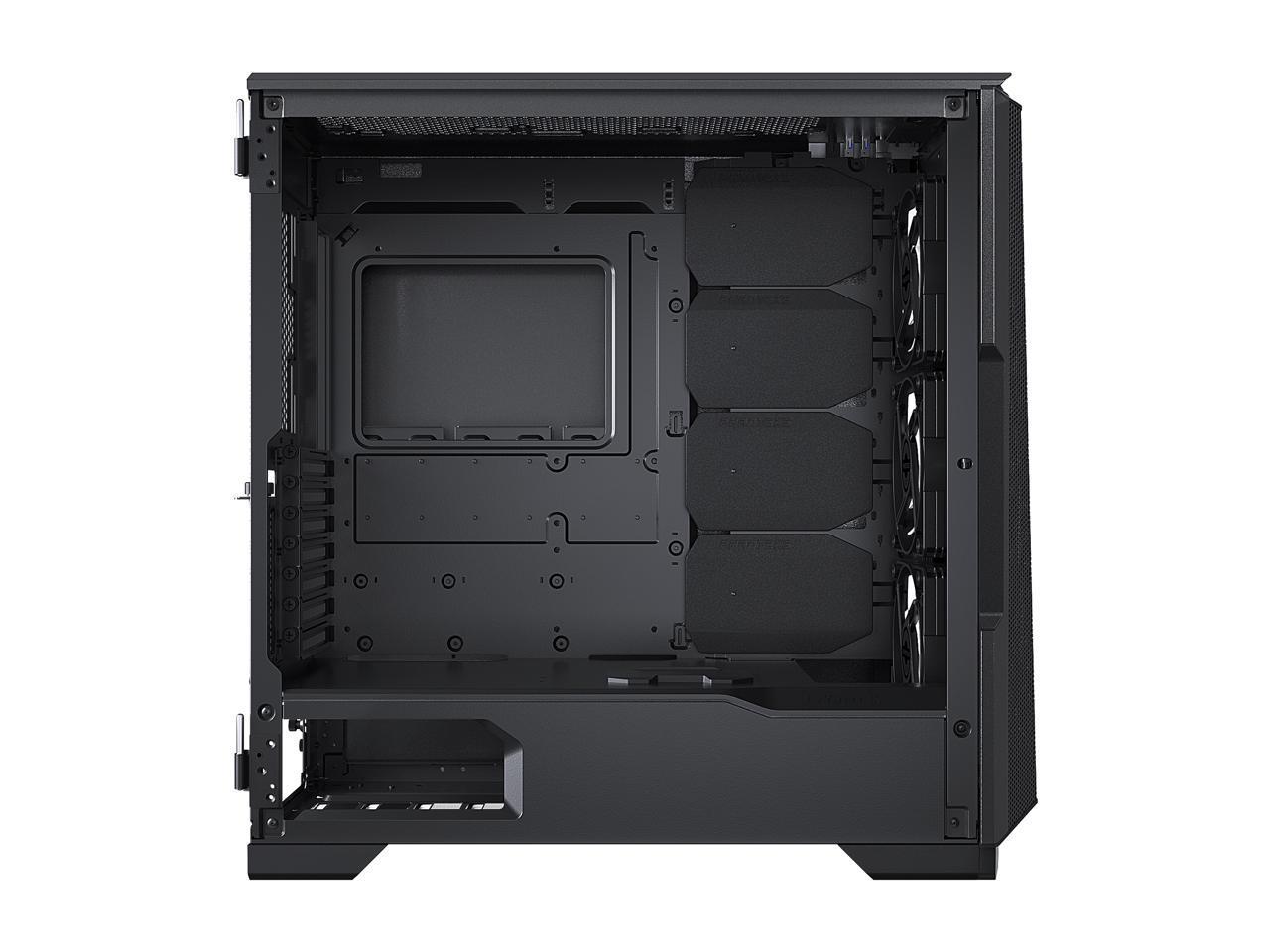 Кутия Phanteks P500A TG DRGB Mid-tower, Черен