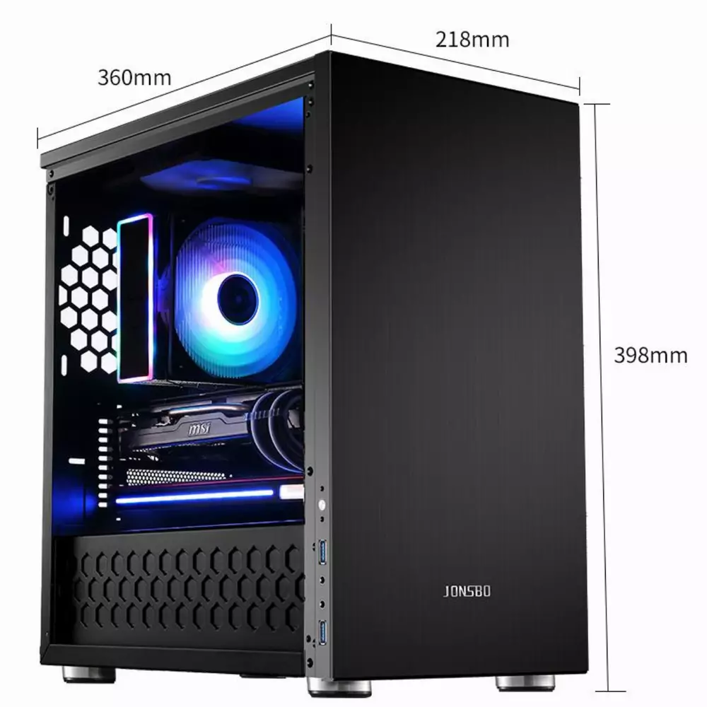 Кутия Jonsbo C3 Plus TG mATX
