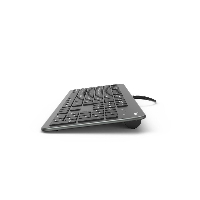 Клавиатура безшумна HAMA KC-700 USB, кирилизирана, Черен/Сив