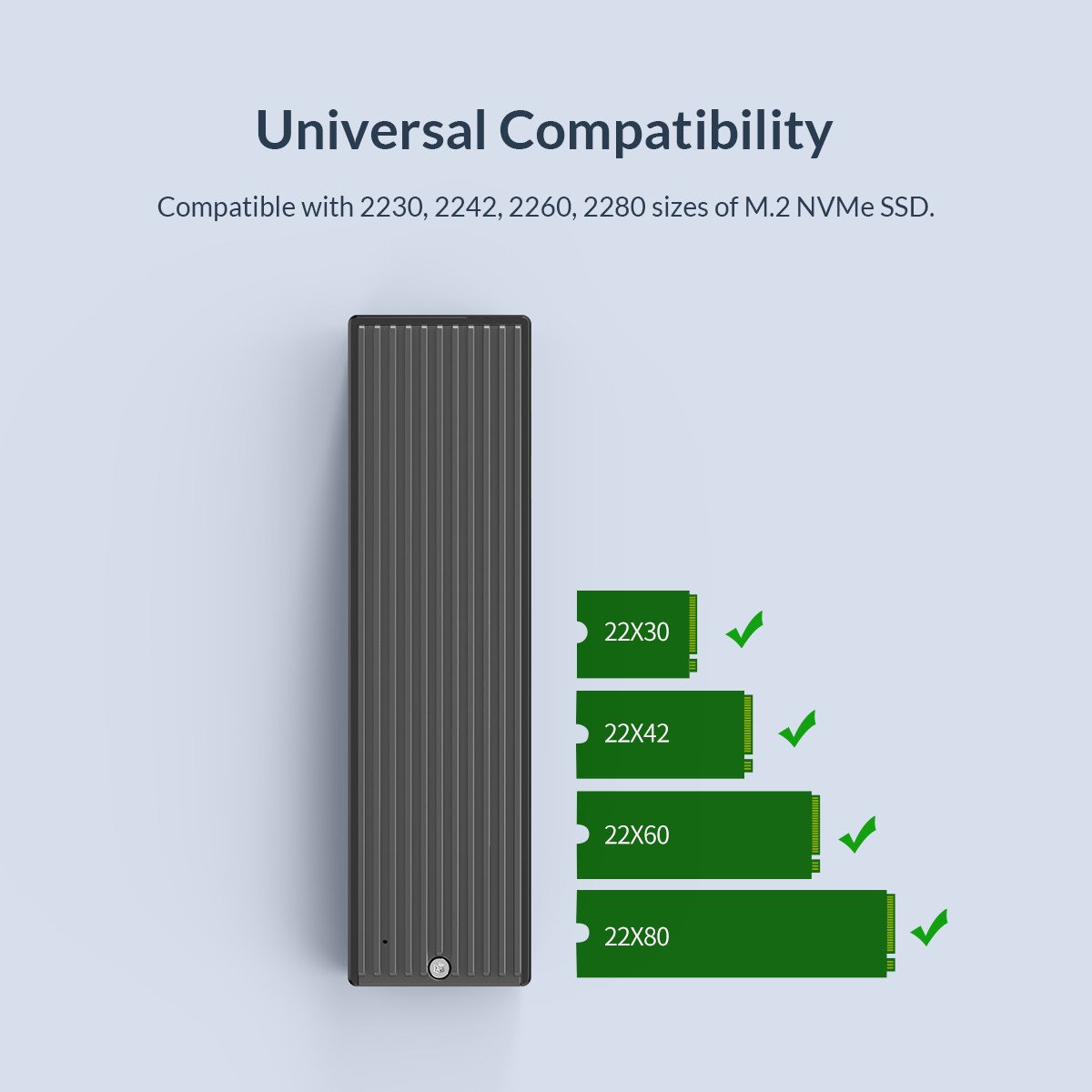Външна кутия за диск Orico M.2 NVMe M-key 10 Gbps