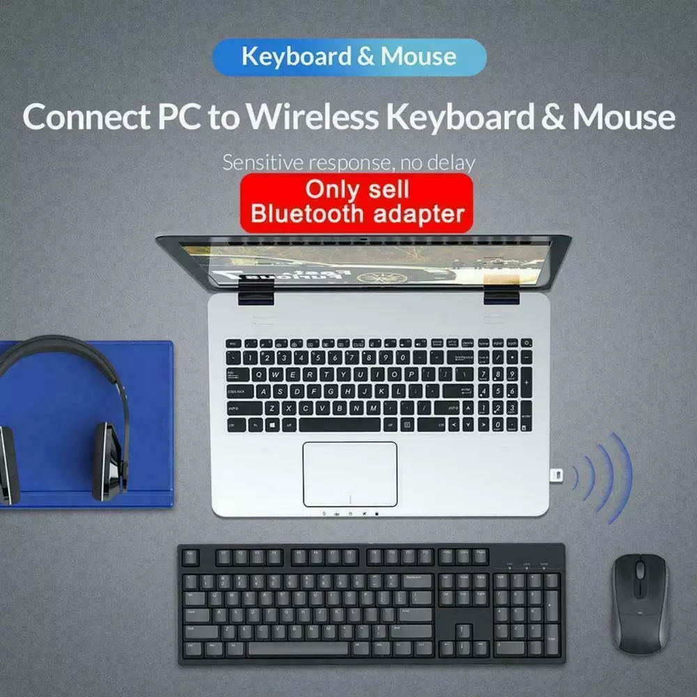 Блутут адаптер Orico BTA-508-BK Bluetooth 5.0 USB adapter Black