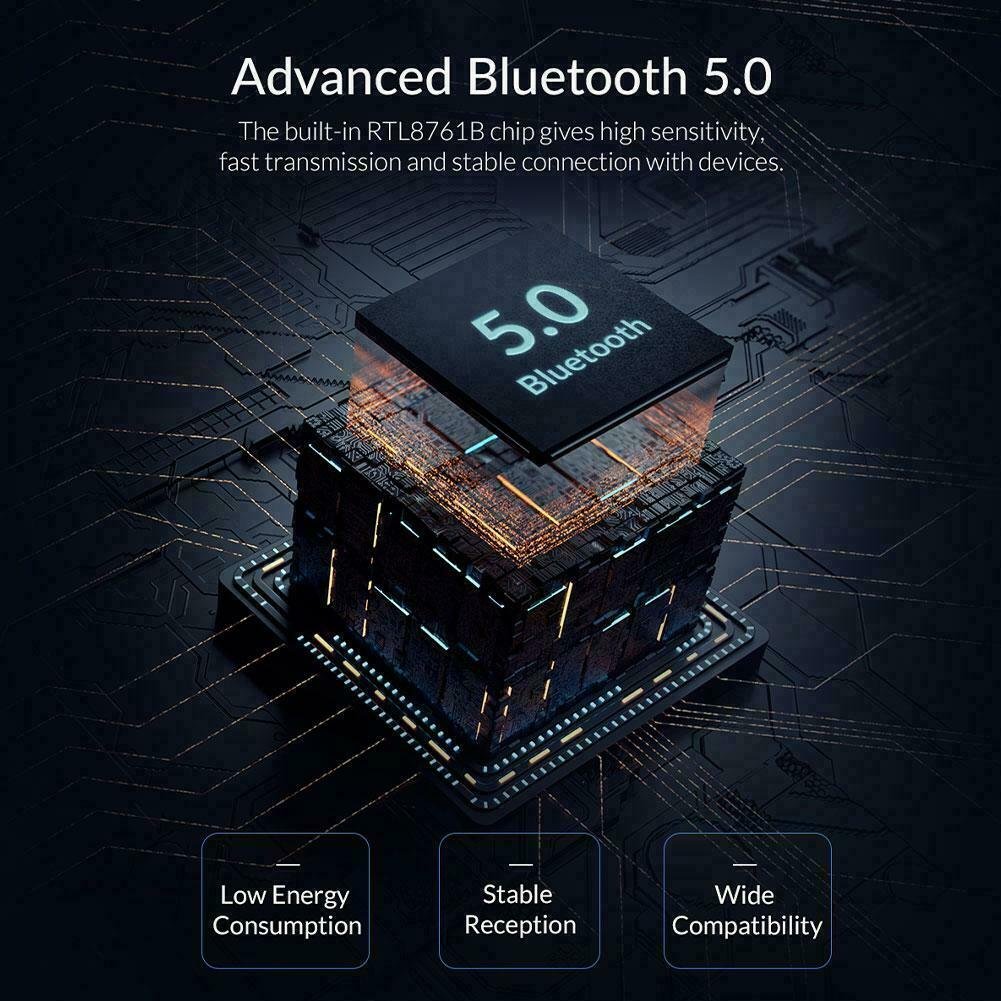 Блутут адаптер Orico BTA-508-BK Bluetooth 5.0 USB adapter Black