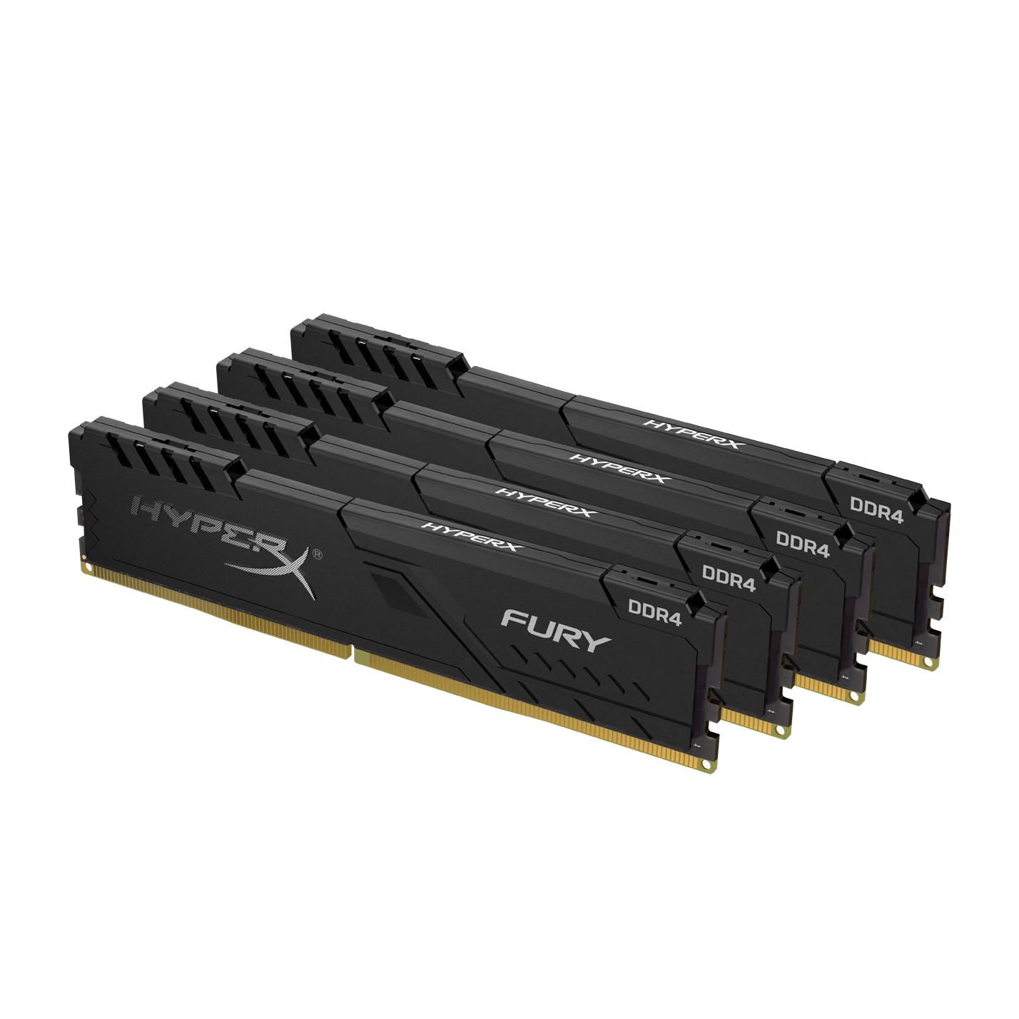 Памет Kingston Hyper X Fury 64GB (4x16GB) DDR4 3600MHz CL18 