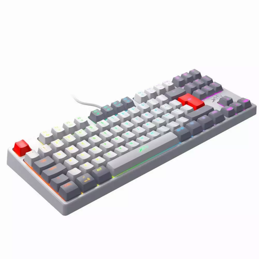 Gaming μηχανικό πληκτρολόγιο Xtrfy K4 TKL RETRO RGB Kailh Red Switch, US Layout