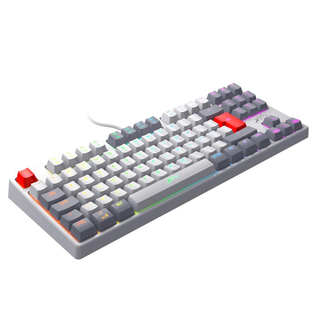 Gaming μηχανικό πληκτρολόγιο Xtrfy K4 TKL RETRO RGB Kailh Red Switch, US Layout