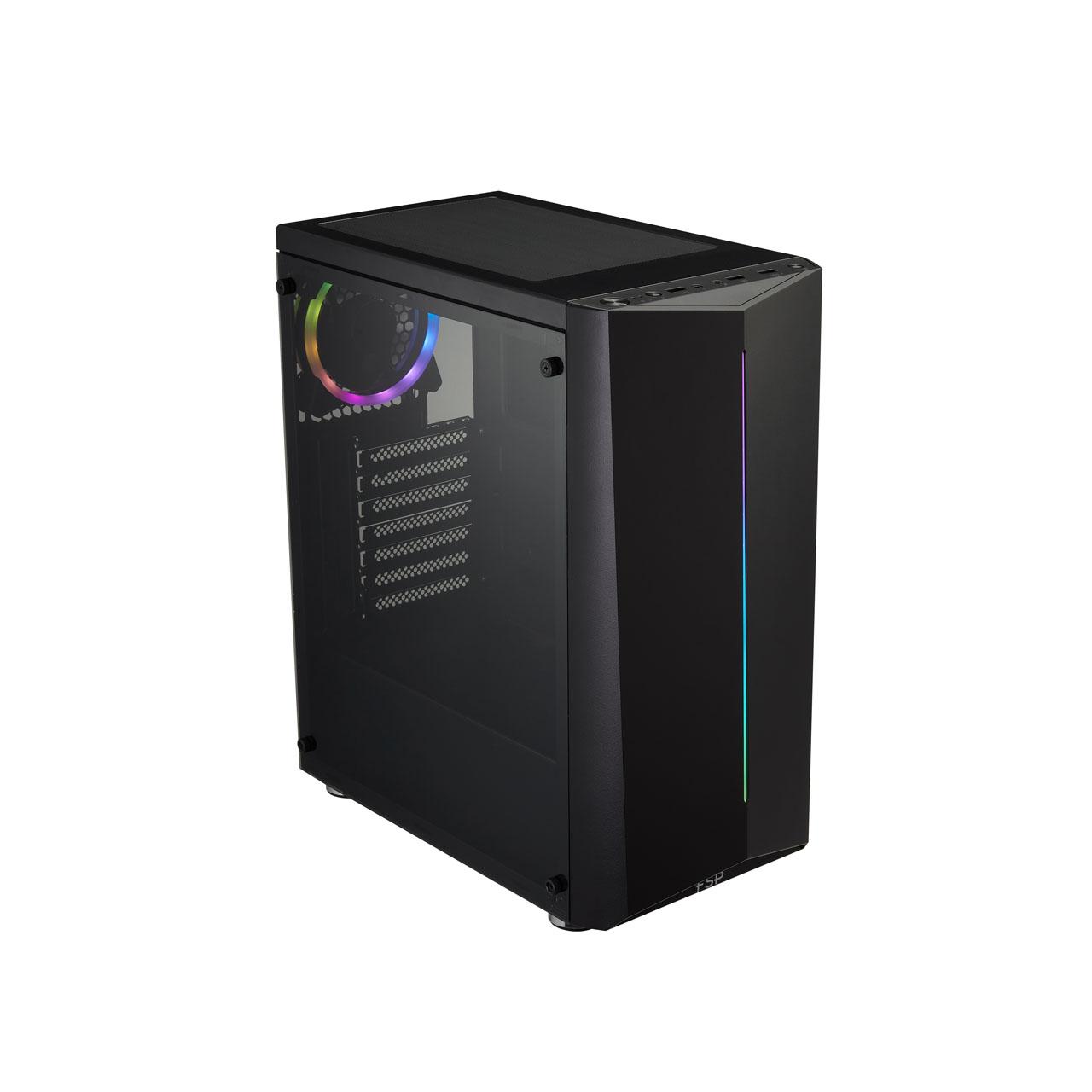 Кутия FSP CMT151 ARGB Mid-tower Black