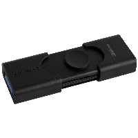 USB памет KINGSTON DataTraveler Duo 32GB, USB 3.2 Gen 1 USB-A + USB-C, Черен
