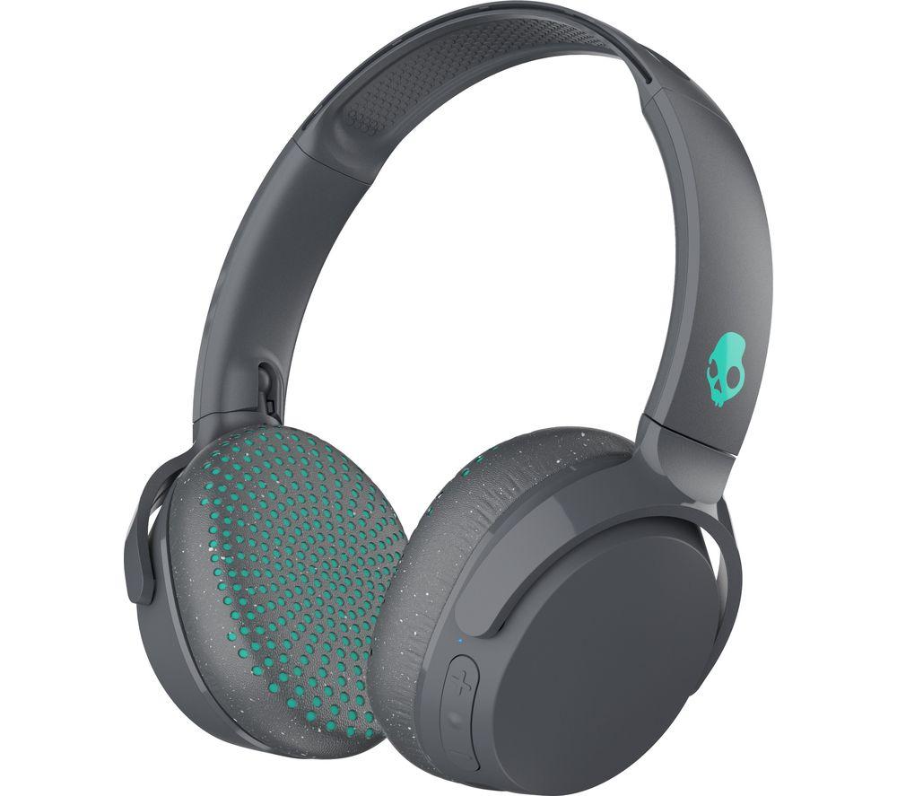 Блутут слушалки Skullcandy Riff Wireless, Сив/Светлозелен