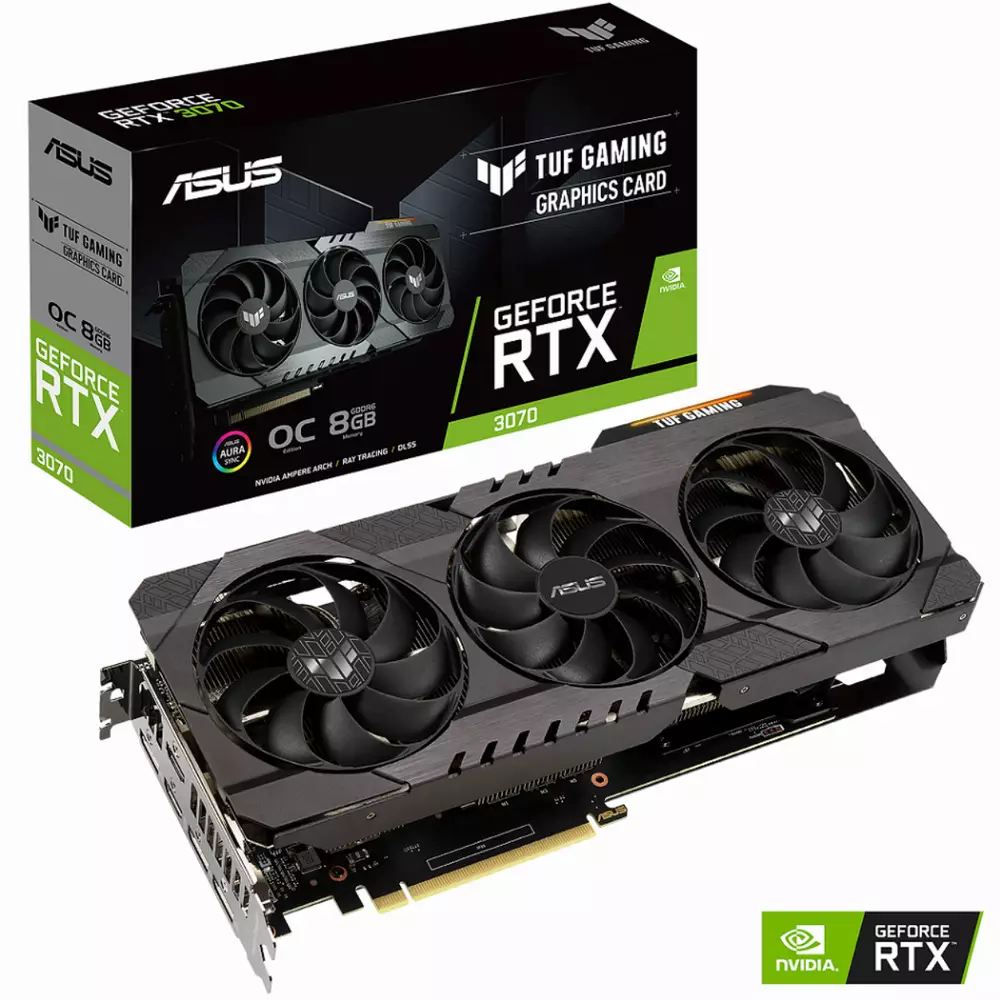 Видео карта ASUS TUF GAMING GeForce RTX 3070 OC V2 Edition 8G LHR