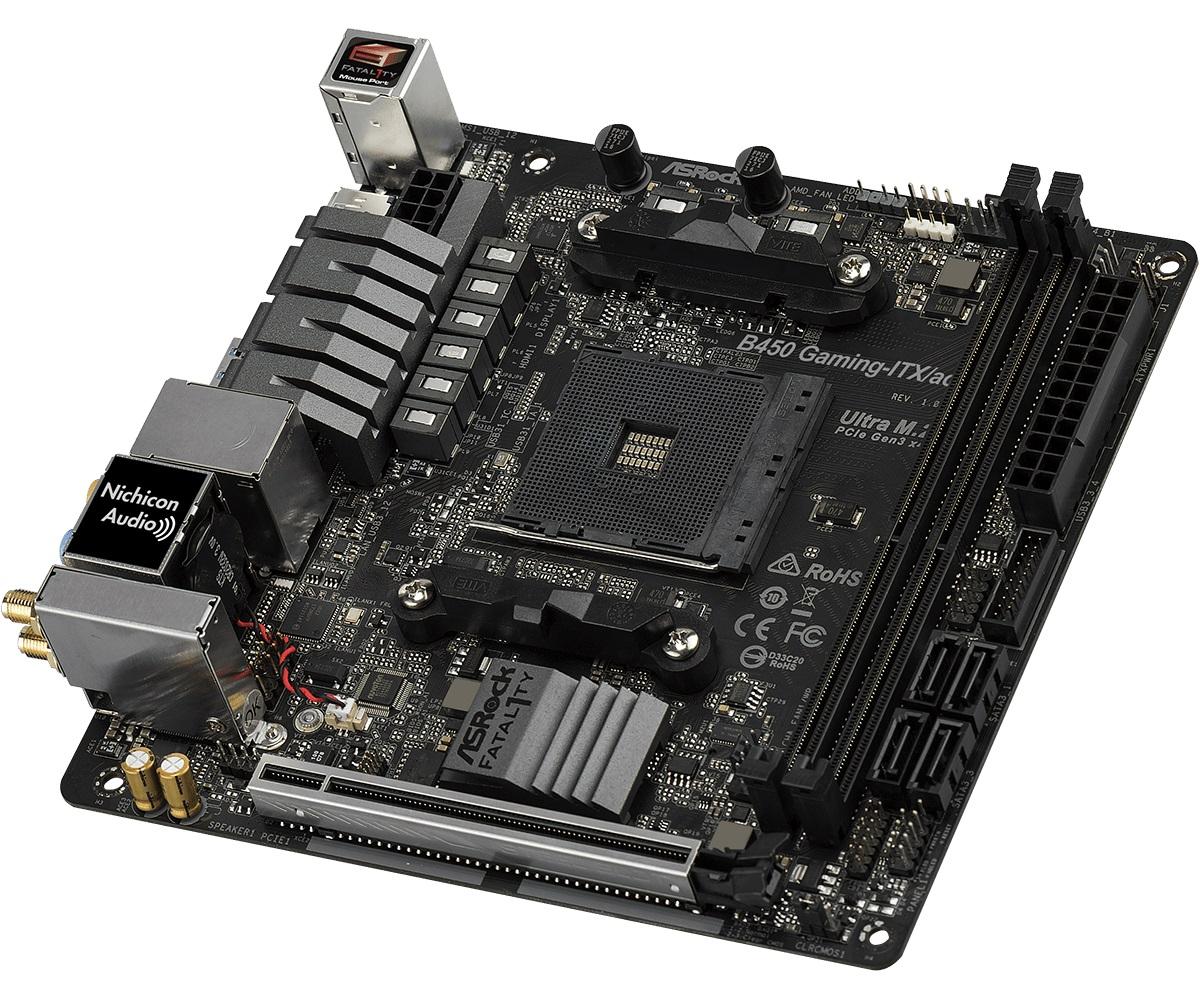 Дънна платка ASRock Fatal1ty B450 Gaming-ITX/ac