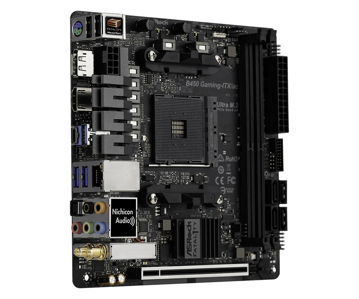 Дънна платка ASRock Fatal1ty B450 Gaming-ITX/ac