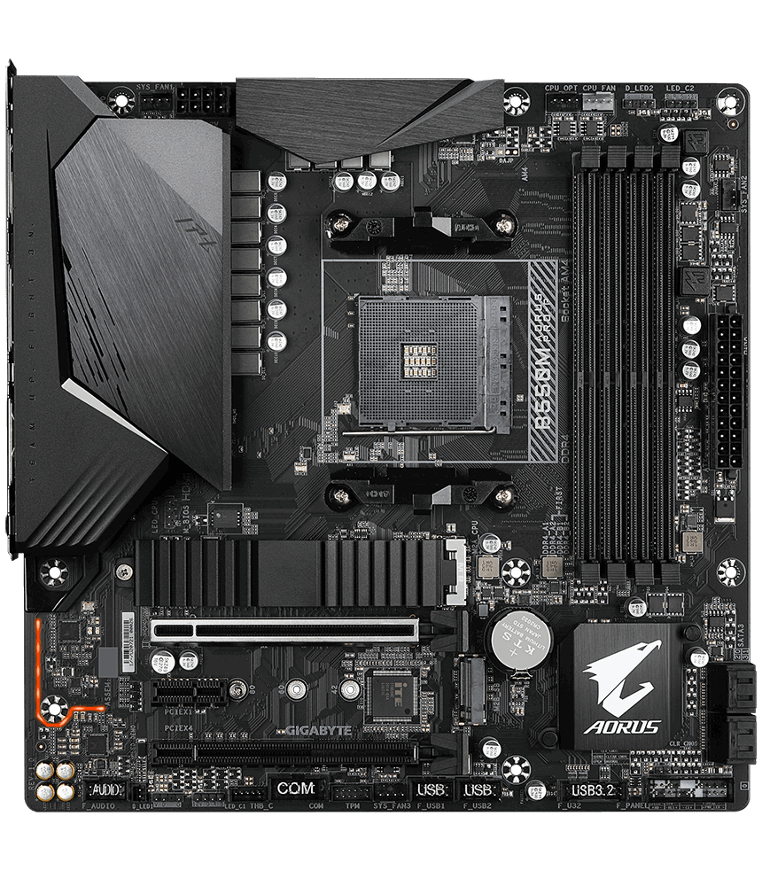 Дънна платка GIGABYTE B550M AORUS PRO-P RGB Fusion 2.0