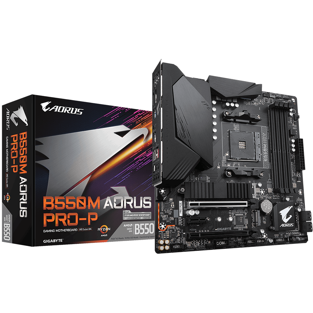 Дънна платка GIGABYTE B550M AORUS PRO-P RGB Fusion 2.0