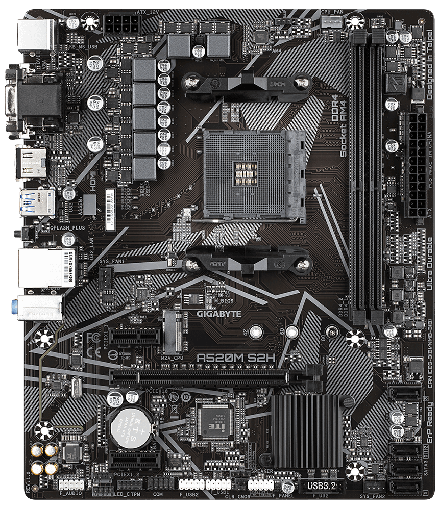 Материнська плата GIGABYTE A520M S2H