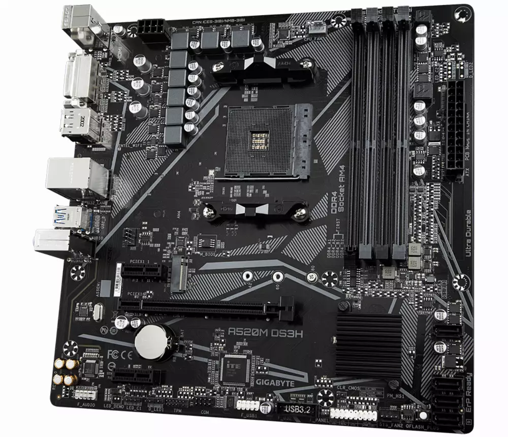 Дънна платка GIGABYTE A520M DS3H