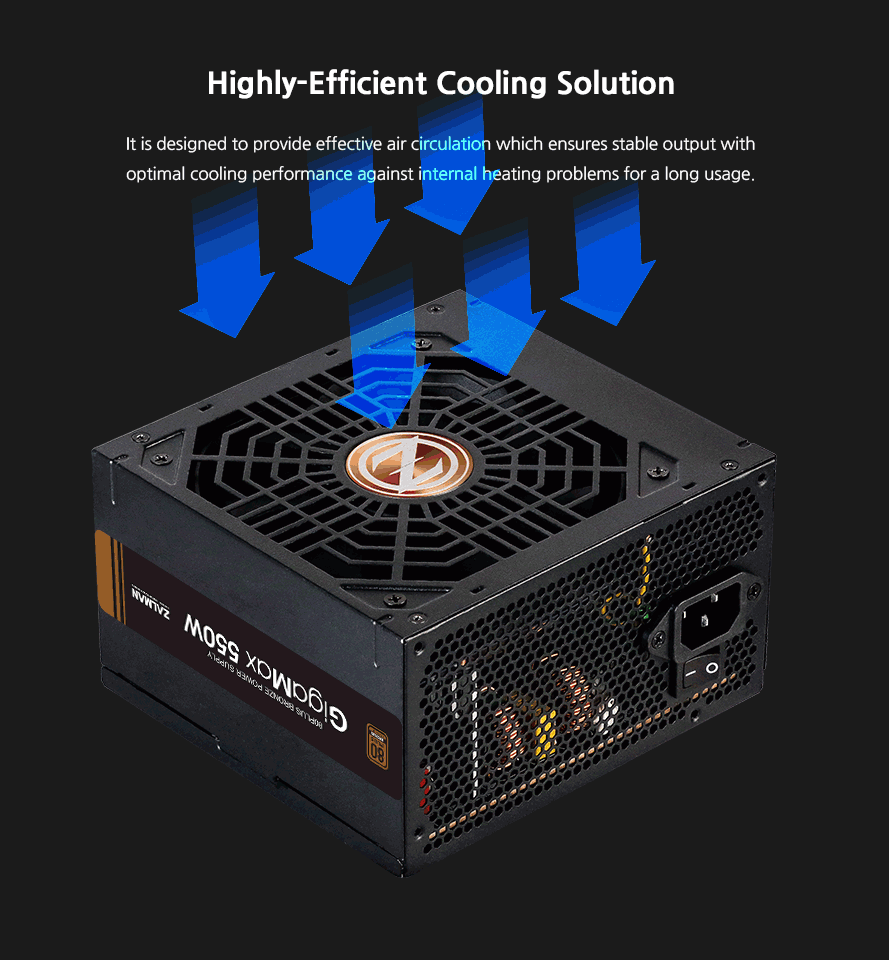 Захранване Zalman GigaMax 550W 80+ Bronze