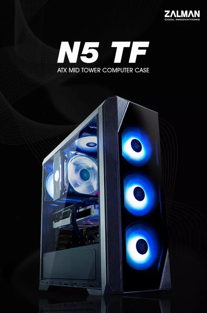 Кутия Zalman N5 TF 4 x 120mm RGB