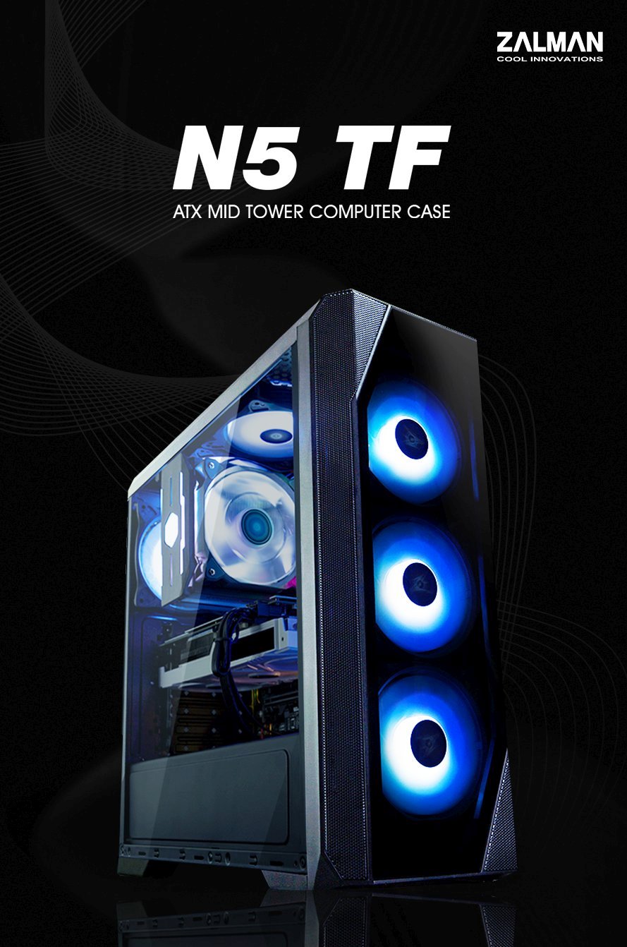 Кутия Zalman N5 TF 4 x 120mm RGB