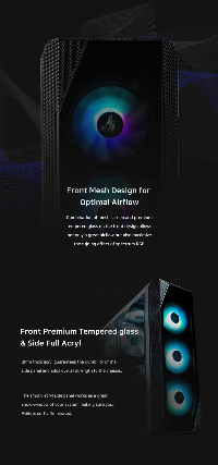 Кутия Zalman N5 TF 4 x 120mm RGB