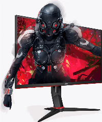 Монитор AOC 23.8" 24G2U5,Full HD (1920x1080), IPS, 1ms, 75Hz, AMD FreeSync 