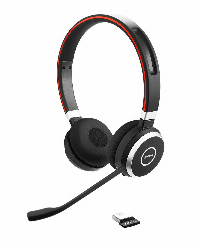 Слушалки Jabra Evolve 65 UC Stereo, Микрофон, Черни 