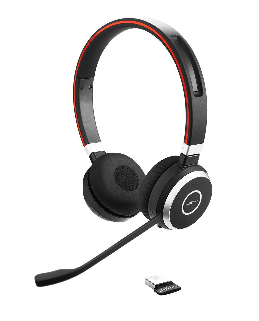 Слушалки Jabra Evolve 65 UC Stereo, Микрофон, Черни 