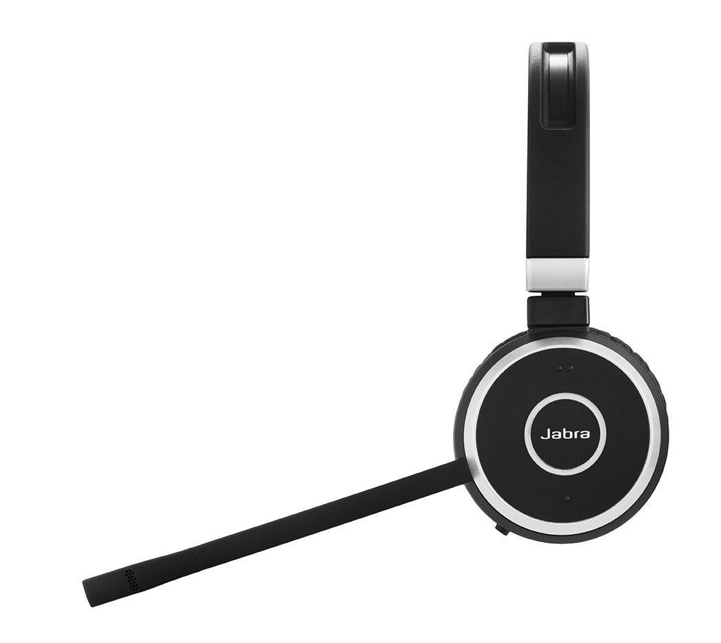 Слушалки Jabra Evolve 65 UC Stereo, Микрофон, Черни 