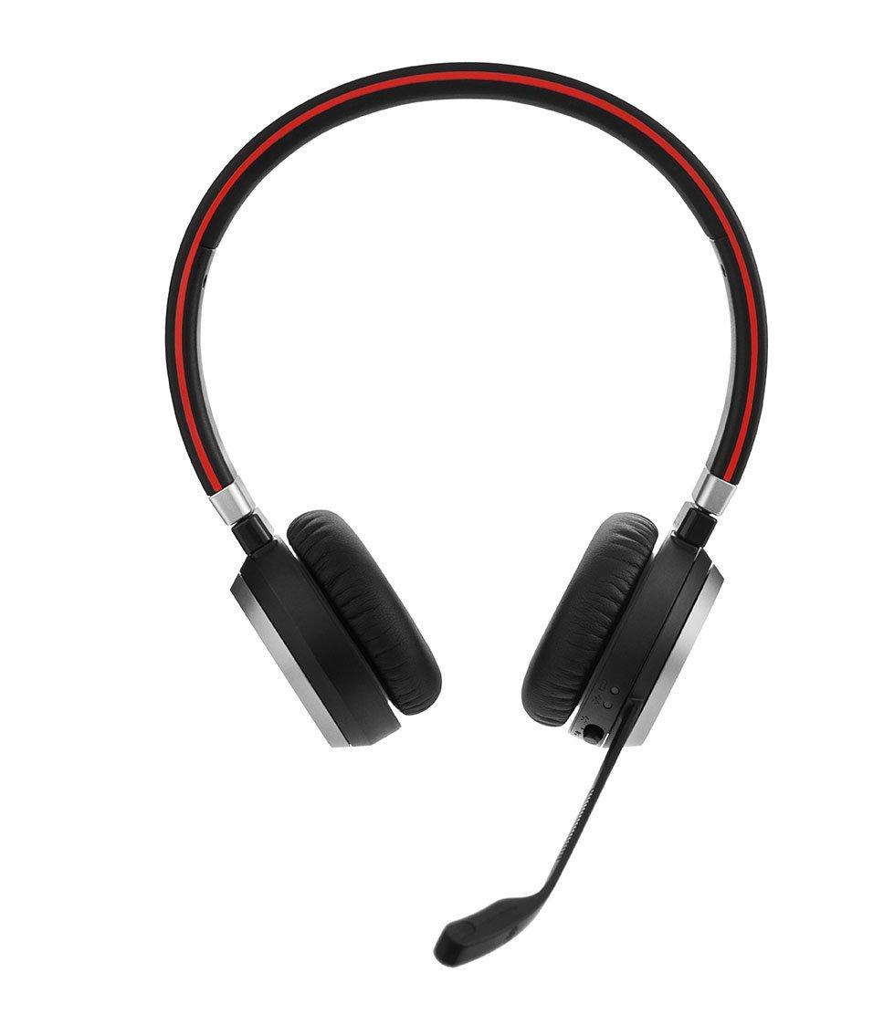 Слушалки Jabra Evolve 65 UC Stereo, Микрофон, Черни 