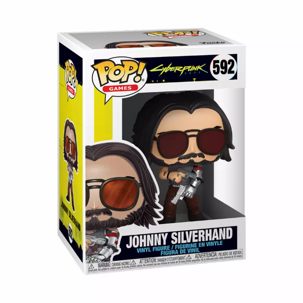 Фигурка Funko POP! Games: Cyberpunk 2077 - Johnny Silverhand with Guns #592