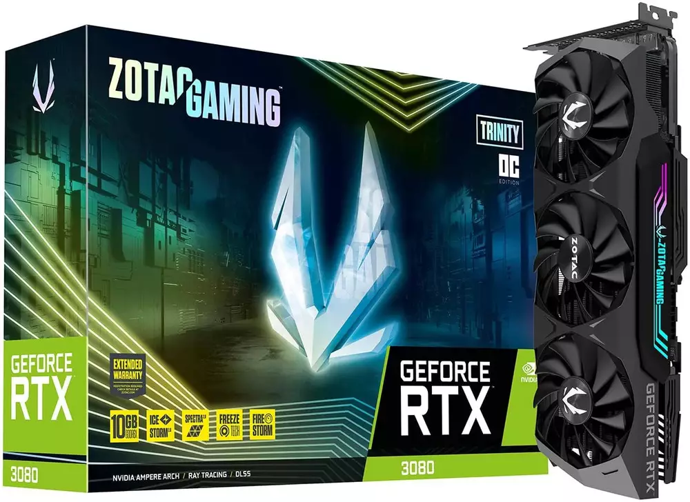 Видео карта ZOTAC GAMING GeForce RTX 3080 Trinity OC 10GB