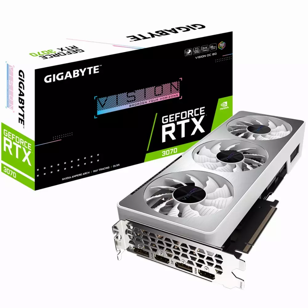 Видео карта GIGABYTE GeForce RTX 3070 VISION OC 8G