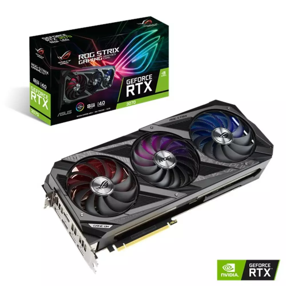 Видео карта ASUS ROG STRIX GeForce RTX 3070 GAMING OC 8GB