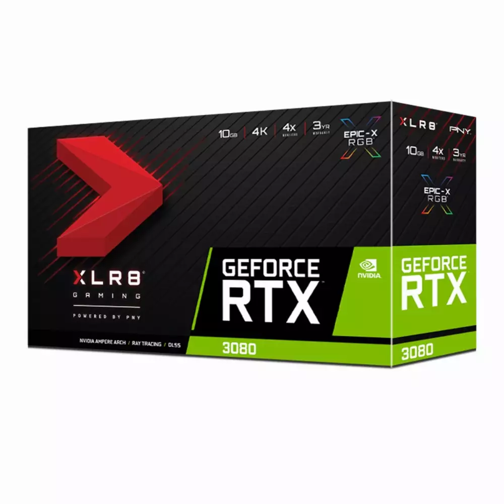 Видео карта PNY GeForce RTX 3080 10GB XLR8 Gaming REVEL EPIC-X RGB Triple Fan Edition