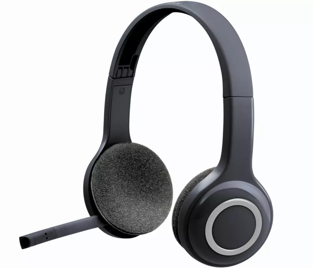 Безжични слушалки Logitech H600, Микрофон, USB, Черни