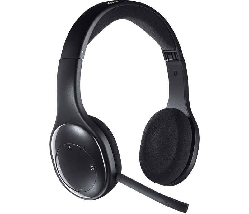 Безжични слушалки Logitech H800, Микрофон, USB, Bluetooth, Черни