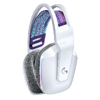 Геймърски слушалки Logitech G733 Lightspeed Wireless RGB, Микрофон, Бели