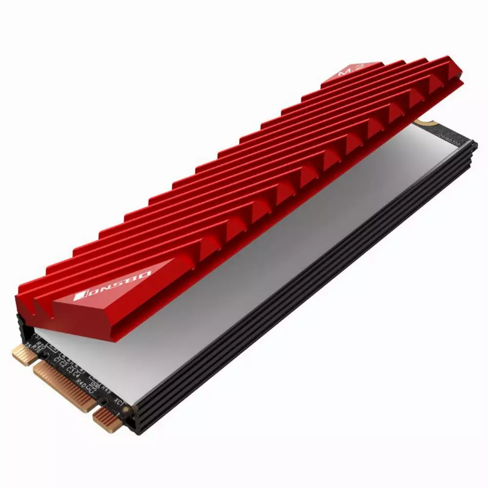 Пасивен охладител Jonsbo M.2 SSD, оребрен